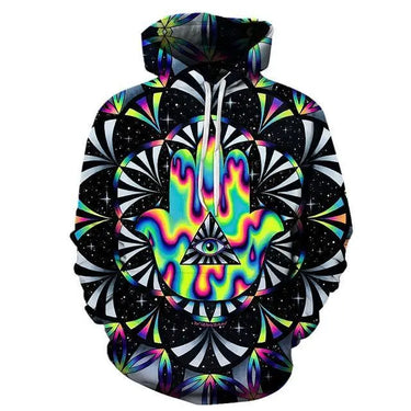 Hamsa 3D Phantasm Hoodie-Your Soul Place